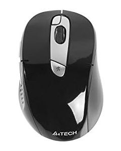 A4Tech G11-570 Rechargeable Lithium Ion Battery Pinpoint Optic Shuttle Series Wireless USB Mouse (Black)