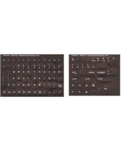 Opaque Dvorak English Keyboard Label/Stickers White Characters on Black Non Transparent Background - Perfect Solution for Fading Characters on Your Keyobard