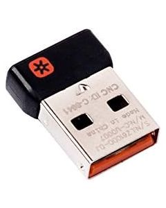 SummitLink Unifying Receiver for Mouse and Keyboard Compatible for Any Logitech Product That Display The Unifying Logo (Orange Star, Connects up to 6 Devices) B083J7DYDT
