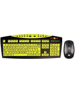 Keys-U-See Wireless Large Print Keyboard and Wireless Mouse Bundle Set (Keys U See). Find Nano USB Receiver Located Inside Mouse Battery Compartment.