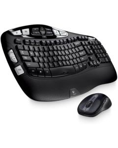 Logitech MK550 Wireless Wave Keyboard and Laser Mouse Combo w/ 128-BIT AES Encryption 2.4GHZ USB