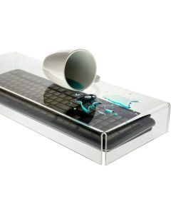 Source One Premium Clear Acrylic Keyboard Cover, Protector -20" W x 2.5" H x 7.75" D