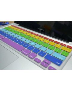 HQF Multi-Color Keyboard Skin - Silicone Rubber Keyboard Cover Skin Stickers Protector for MacBook Air 13" / MacBook Pro 13" 15" with Retina Display(Six-Color)