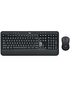 Logitech MK540 Wireless Keyboard Mouse Combo - USB Wireless RF Keyboard - Black - USB Wireless RF Mouse - Optical - 1000 dpi - 3 Button - Scroll Wheel - QWERTY - Black - (Renewed)