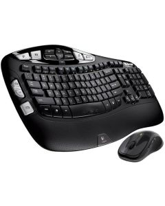 Logitech 920-002555 MK550 2.4 GHz Wireless Keyboard, Mouse - Laser - USB - Contoured - Black (Renewed)
