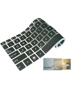 Hoye Black Silicone Backlit Keyboard Protector Cover Skin for ASUS Ultrabook Zenbook UX31E UX31A UX32A UX32VD UX42
