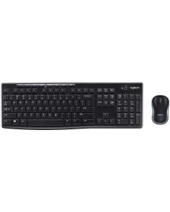 Logitech K270 Wireless Keyboard and M185 Wireless Mouse Combo  Keyboard and Mouse Included, Long Battery Life (Black with Mouse)