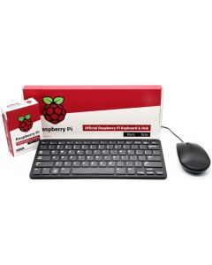 Raspberry Pi Official Keyboard and Mouse Value Pack (U.S. Version Black/Grey) by PepperTech Digital