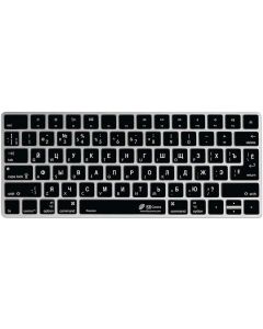 KB Covers Russian Keyboard Cover for Apple iMac Magic Keyboard Without Num Pad - QWERTY ISO - Easily Type in Russian & Switch Languages with Ease. Ultra Thin Protector Cover Skin (Transparent)