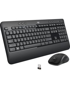 Logitech MK540 Advanced Wireless Keyboard and Wireless M310 Mouse Combo  Full Size Keyboard and Mouse, Secure 2.4GHz Connectivity (MK540) (Renewed)
