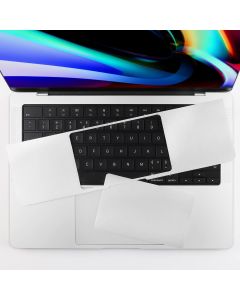 Batianda Metallic Trackpad Skin Cover Compatible with New MacBook Air 13.6 inch 2022 Model A2681 M1 Chip Palm Guard Rest with Touch Pad Protector, Silver