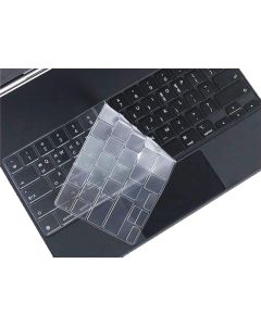 Silicone Keyboard Protective Skin Cover Compatible for 2021 2020 iPad Pro 12.9 inch Magic Keyboard (4th 5th Generation) Model MXQU2LL/A MJQK3LL/A (Clear)