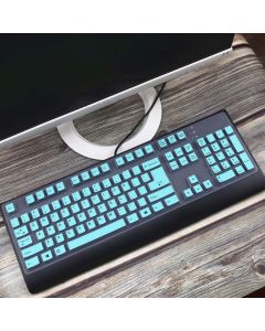 Keyboard Cover for Lenovo Preferred Pro II Wired USB Keyboard & Preferred Pro Keyboard 4X30M86879 573p5220 41A5289 89P8530 41A5289 SK-8825 54Y9400 KB1021 Keyboard Skin, Mint