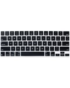 Silicone Keyboard Protective Skin Cover Compatible for 2021 2020 Release iPad Pro 12.9 inch with Magic Keyboard (5th 4th Generation) Model MXQU2LL/A (Black)