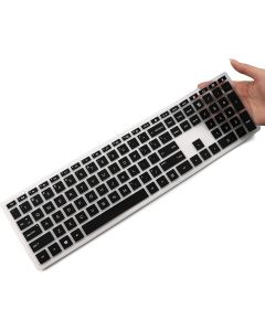 CASEDAO Keyboard Cover Skin for HP Pavilion 27" All in One Desktop xa0055ng/xa0050/xa0080/xa0014/0370Nd/0010Na/0076Hk, HP Pavilion Wireless Keyboard Combo 800, HP Pavilion 23.8 24 inch Desktop-Black