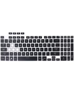Keyboard Cover Compatible for 2022 ASUS TUF Gaming F15 FX507 Laptop, 2022 ASUS TUF Dash 15 Gaming FX517, ASUS TUF Gaming A15 2022, ASUS TUF Gaming A17 FA707 2022, ASUS TUF Gaming F17 FX707 2022 (Black
