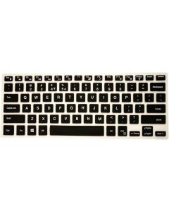 PcProfessional Black Ultra Thin Silicone Gel Keyboard Cover for Dell Inspiron 14 3000 Series 14" Laptop with Application Kit (Please Compare Keyboard Layout and Model)