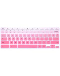 Keyboard Cover Skin Compatible for 11.6" Lenovo Chromebook C330, 11.6" Lenovo Flex 11 Chromebook, 11.6" Lenovo Chromebook N20 N21 N22 N23 100e 300e 500e, 14" Lenovo Chromebook N42 N42-20 - Ombre Pink