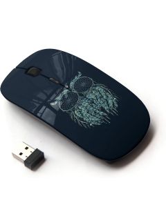 KOOLmouse [ Optical 2.4G Wireless Mouse [ Owl Art Moon Painting Mystical Eyes ]